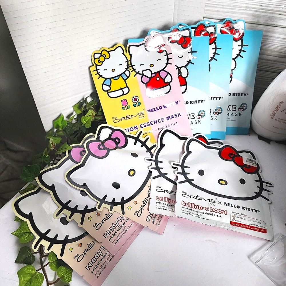 9 Pieces  The Creme Shop Hello Kitty Sheet Mask NEW